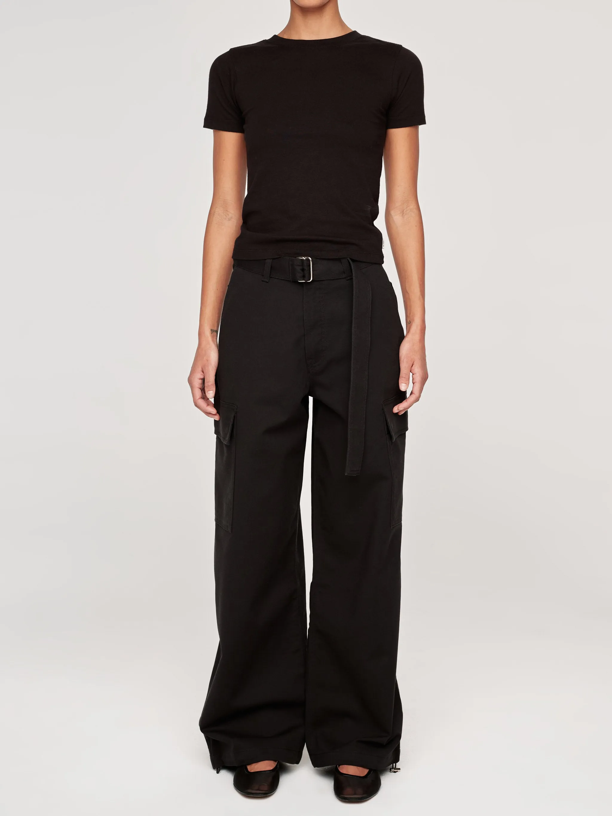 Zoie Trouser Wide Leg Relaxed 30.25" | Black Onyx sold by DL1961 product image thumbnail 3