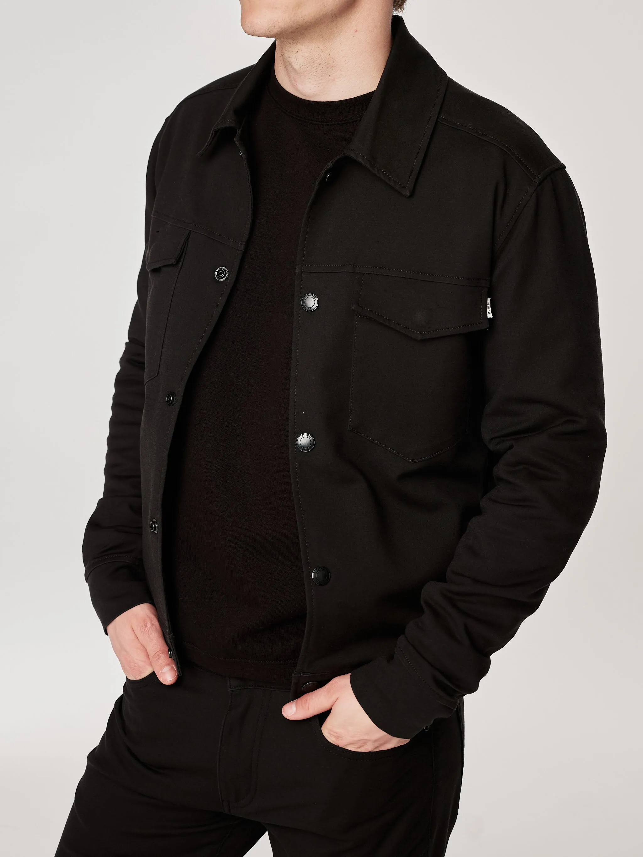 Vaughn Trucker Jacket | Black Onyx sold by DL1961 product image thumbnail 2