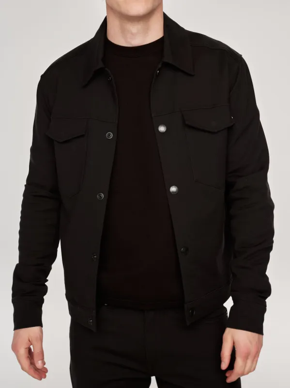 Vaughn Trucker Jacket | Black Onyx made by DL1961