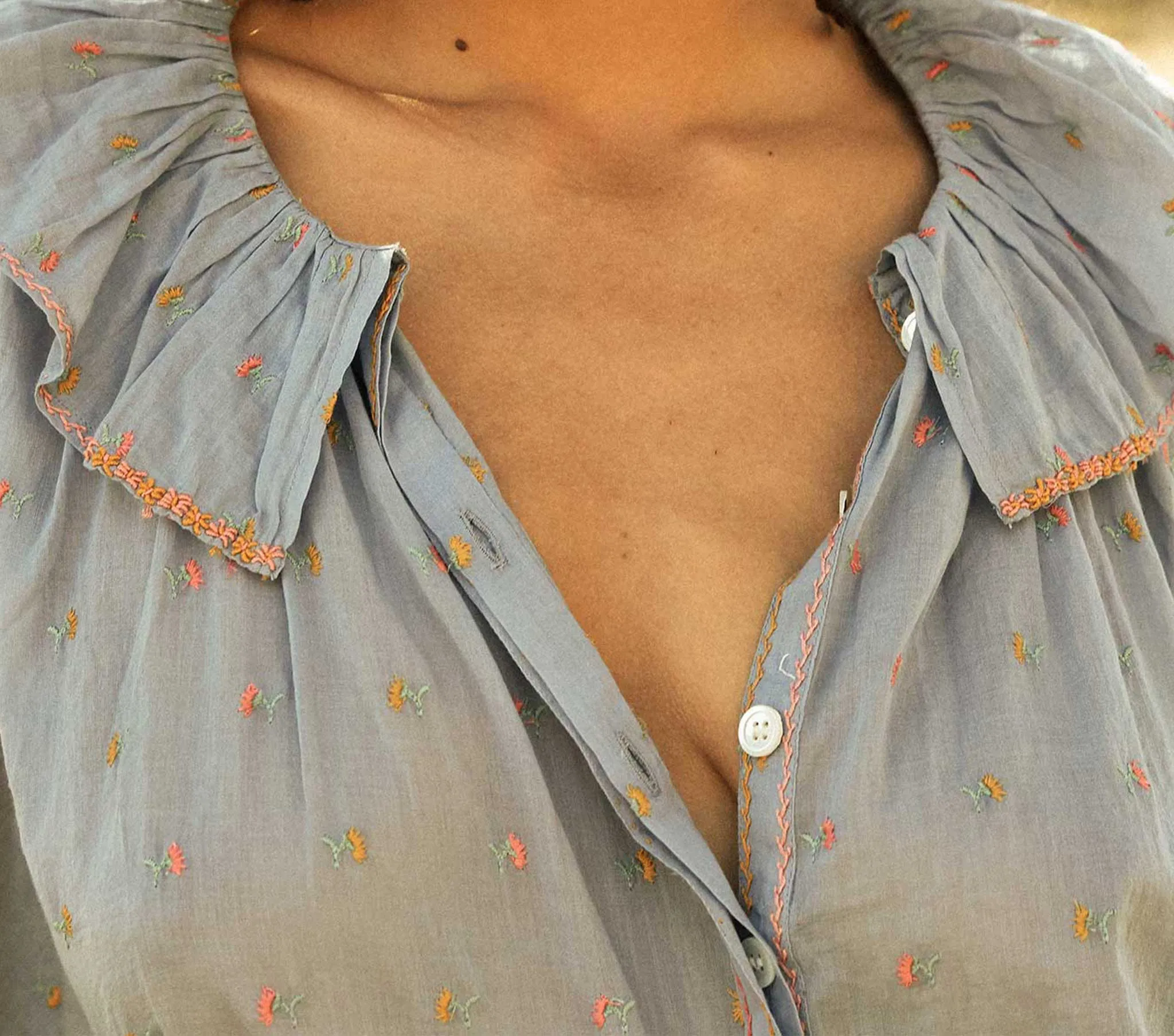 HMD -- ETHEL TOP -- CIEL CARNATION EMBROIDERY sold by Doen product image thumbnail 3