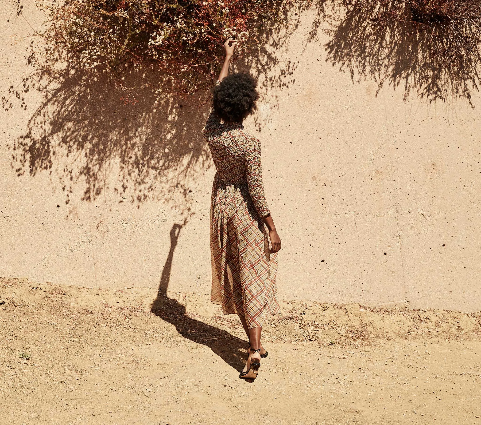 HMD -- ALLEGRA DRESS -- TOMATO EMMELINE PLAID sold by Doen product image thumbnail 5