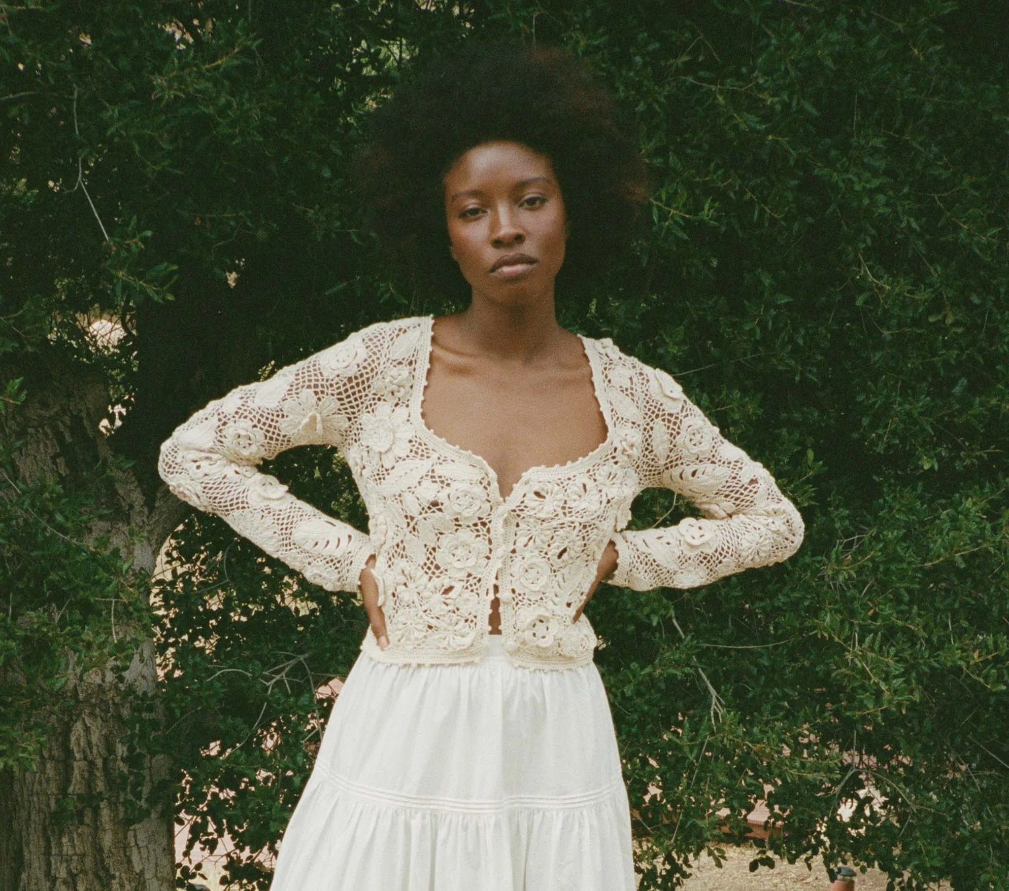 HMD -- ADELA CARDIGAN -- ECRU sold by Doen product image thumbnail 3