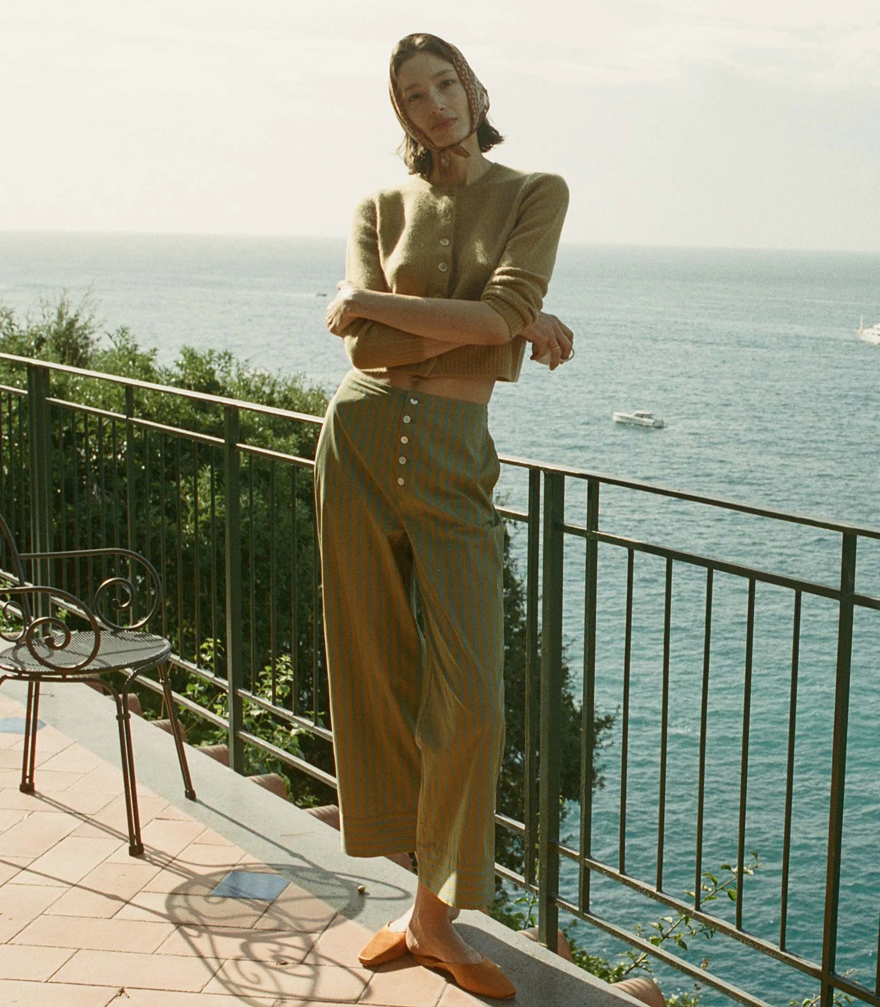 MORGAN PANT -- CATALINA STRIPE sold by Doen