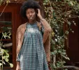 HMD -- ORCHID NIGHTGOWN -- POND PROMENADE PLAID sold by Doen