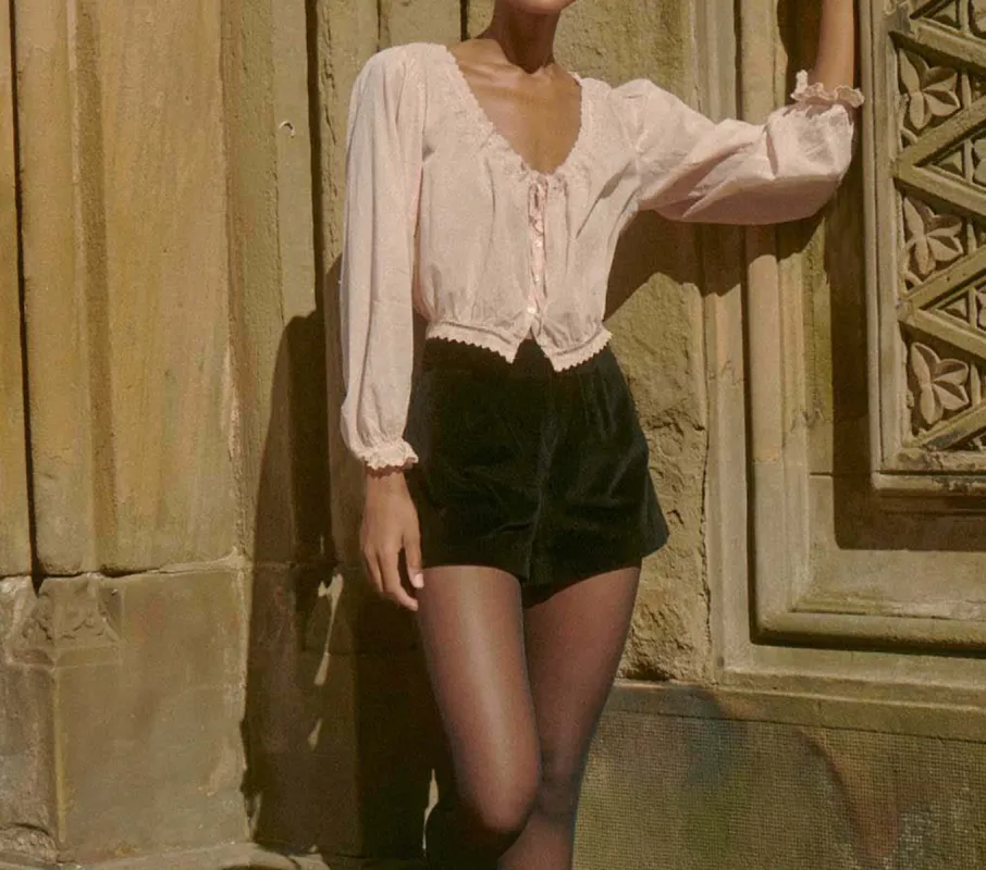 HMD -- MAEVE TOP -- BLUSH sold by Doen