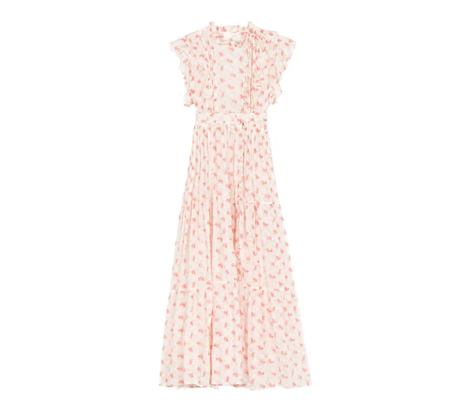 HMD -- CARNATION DRESS -- WHITE POPPY PRINT sold by Doen