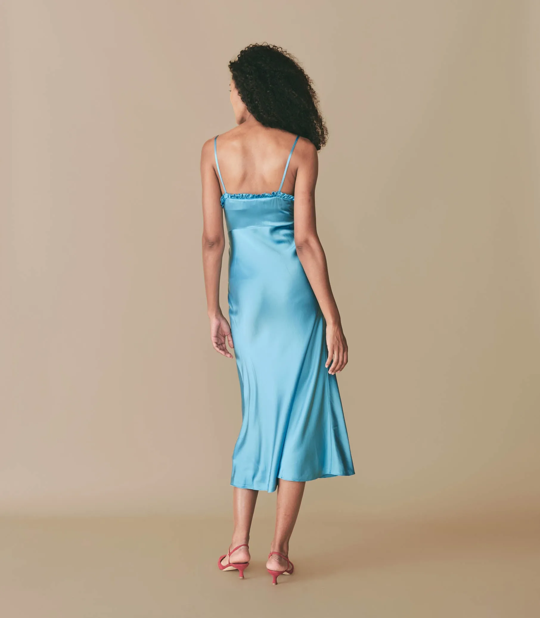 SANDIA DRESS -- BLUE TOPAZ sold by Doen product image thumbnail 3