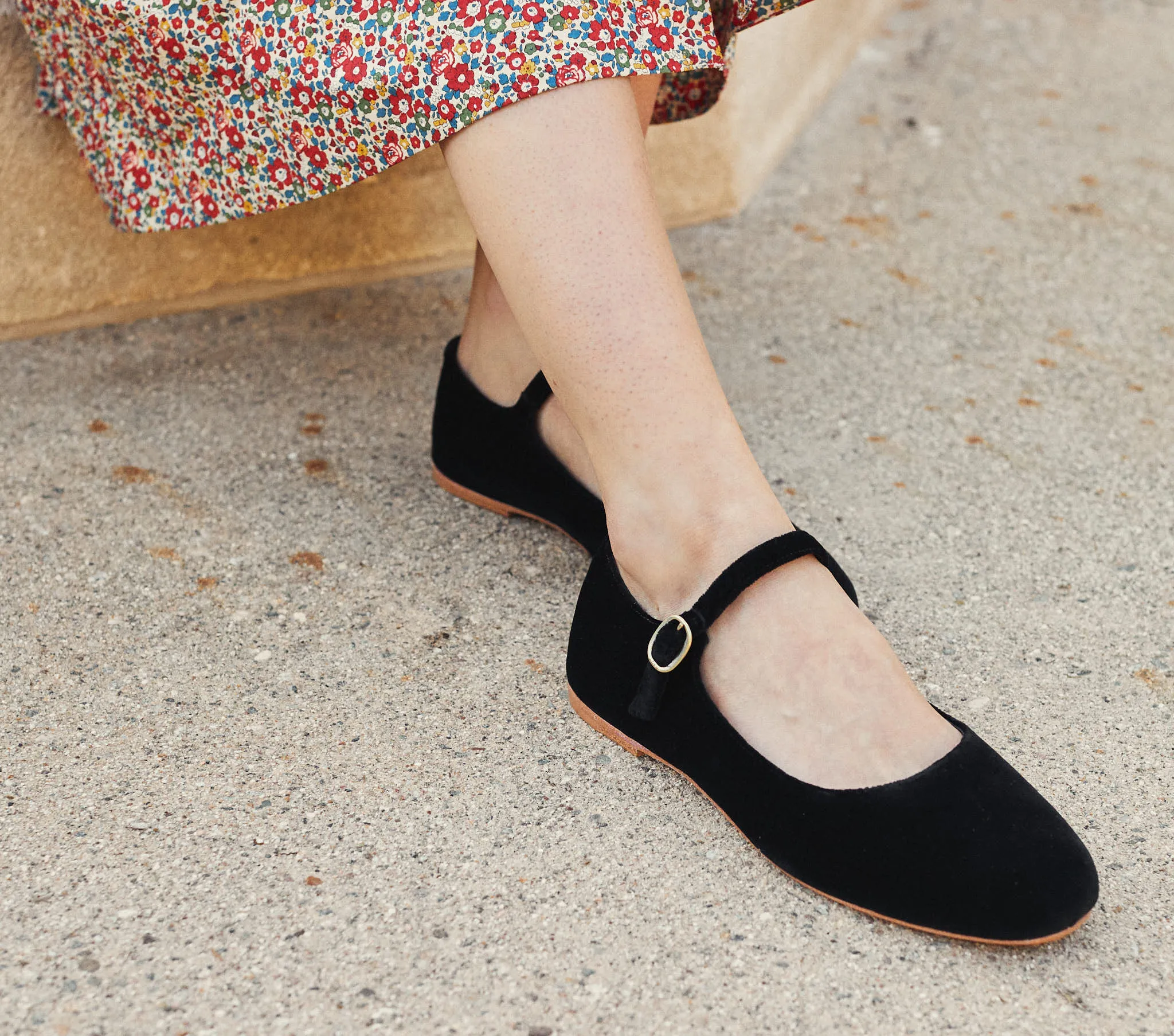MARY JANE SLIPPER -- BLACK sold by Doen product image thumbnail 4