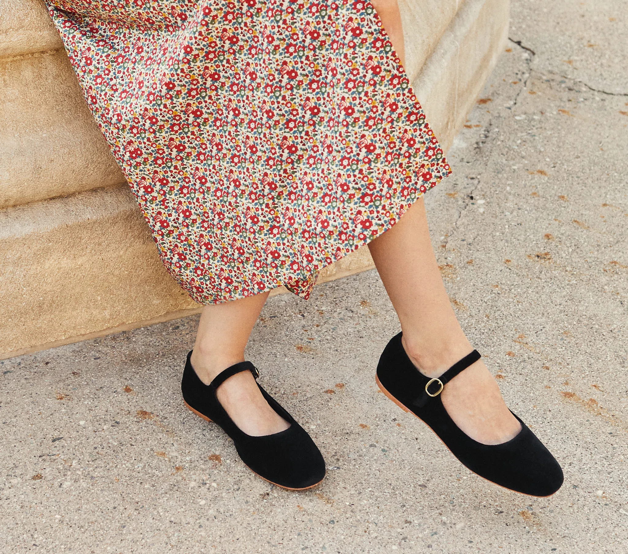 MARY JANE SLIPPER -- BLACK sold by Doen product image thumbnail 3