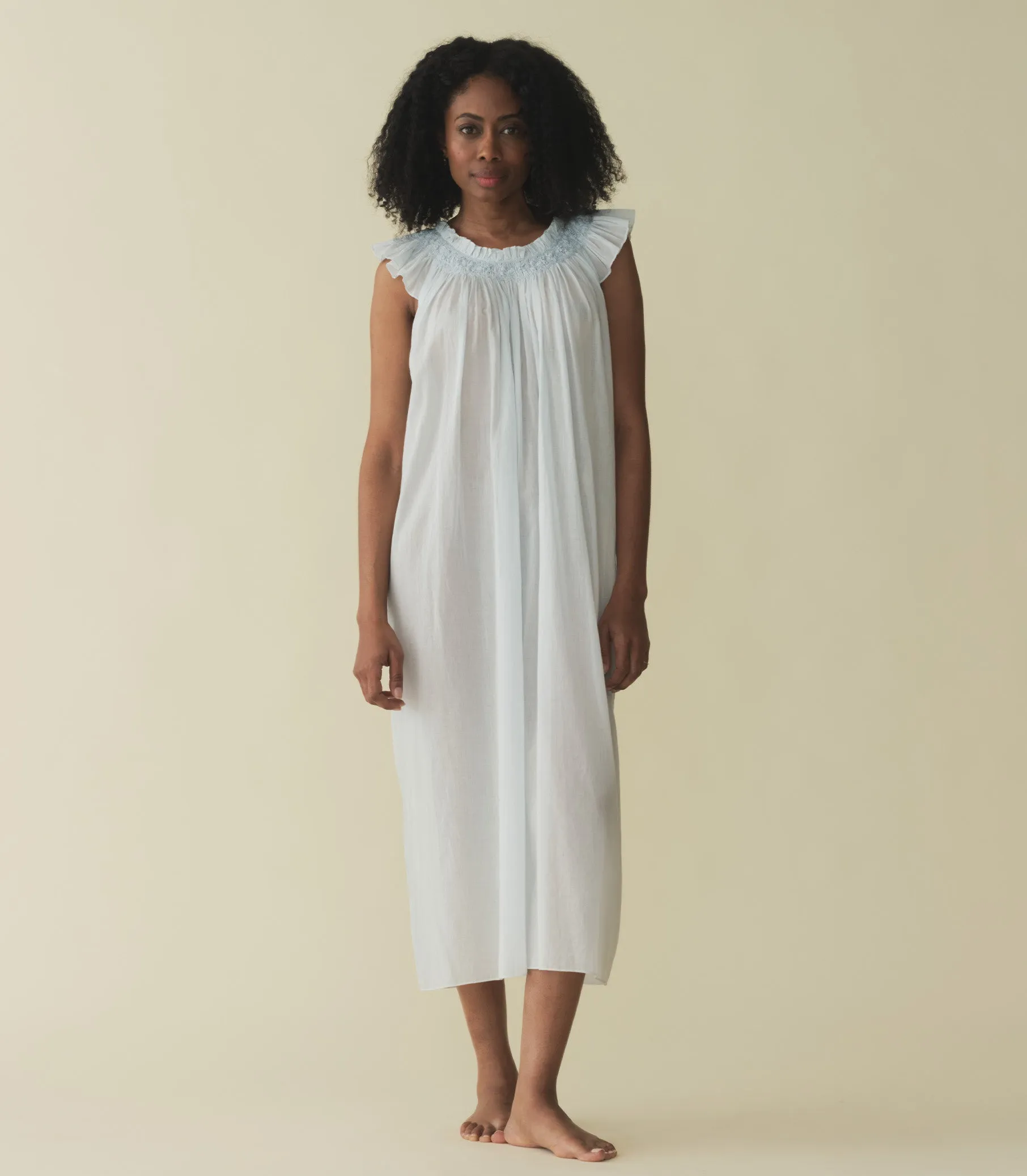 LOVISA NIGHTGOWN -- ALICE BLUE sold by Doen