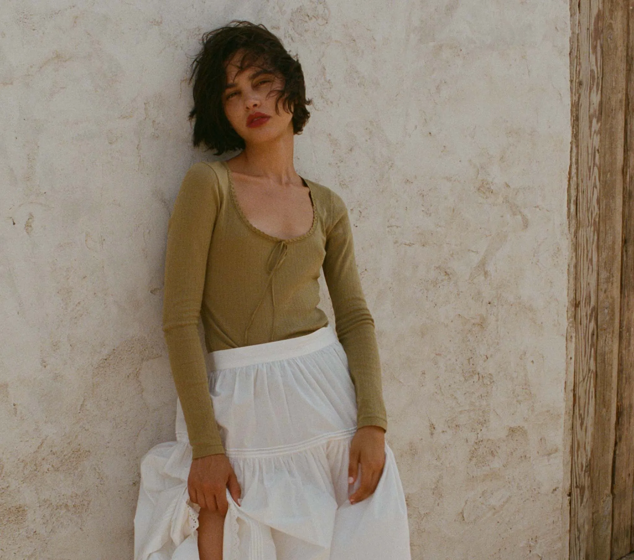 HMD -- ROMY TEE -- BAY LEAF sold by Doen product image thumbnail 2