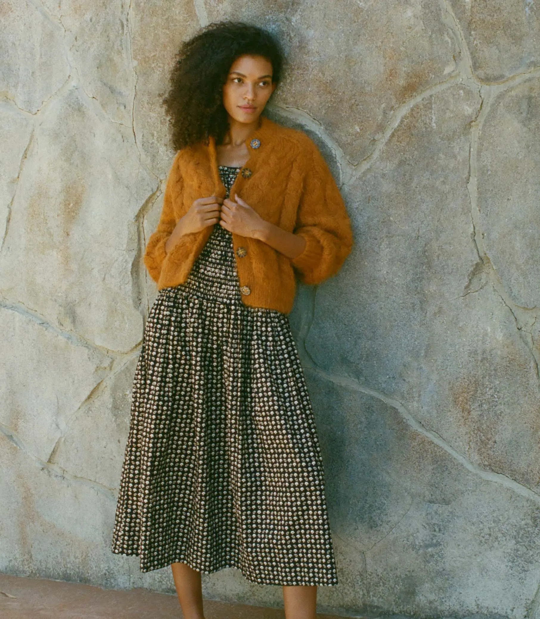 HMD -- ADELINA CARDIGAN -- BRIGHT PUMPKIN sold by Doen product image thumbnail 4