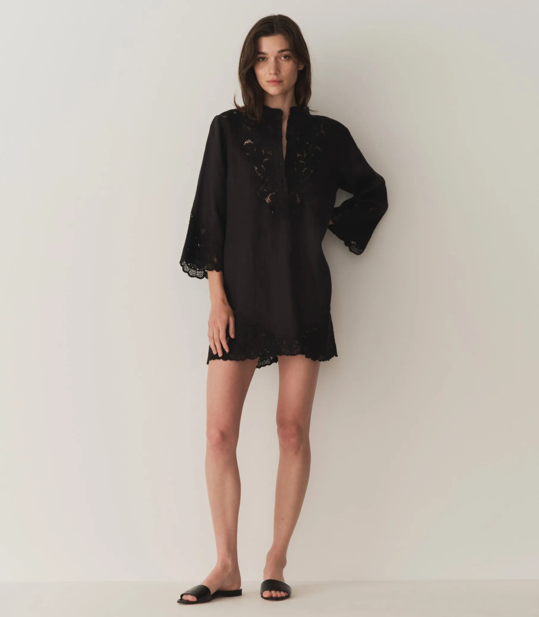 ROCHELLE DRESS -- BLACK sold by Doen