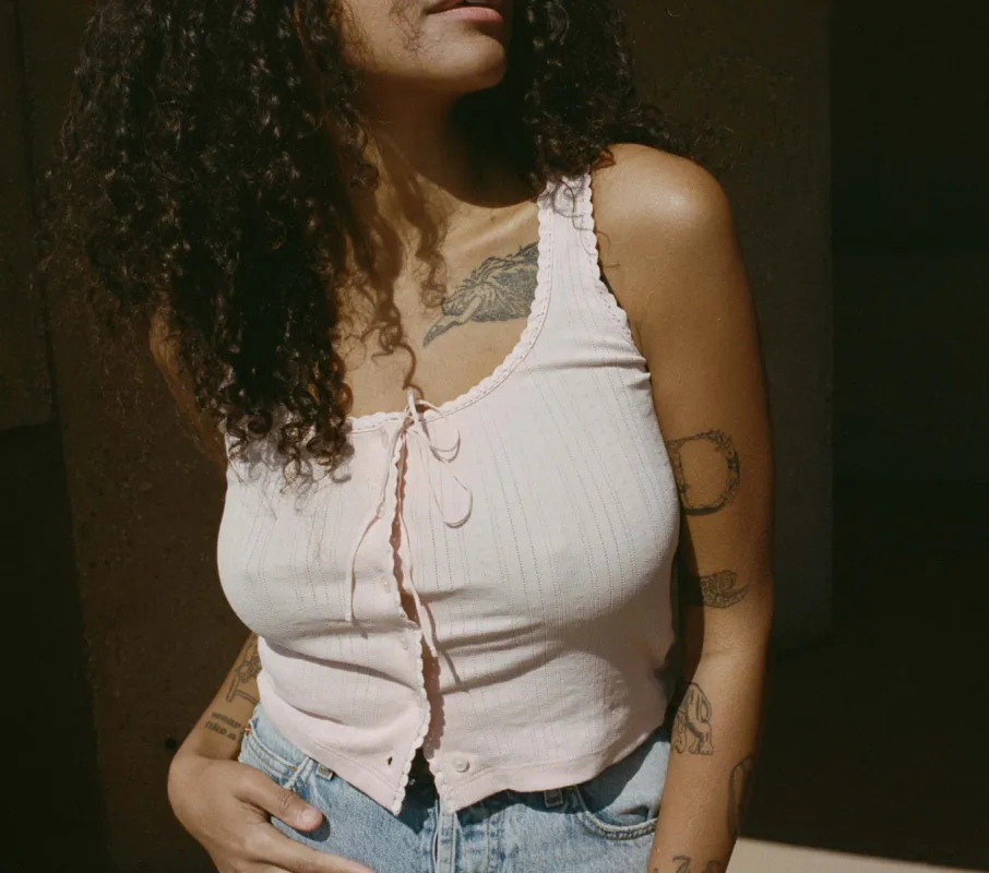 HMD -- LOIS TANK -- DEGAS PINK sold by Doen