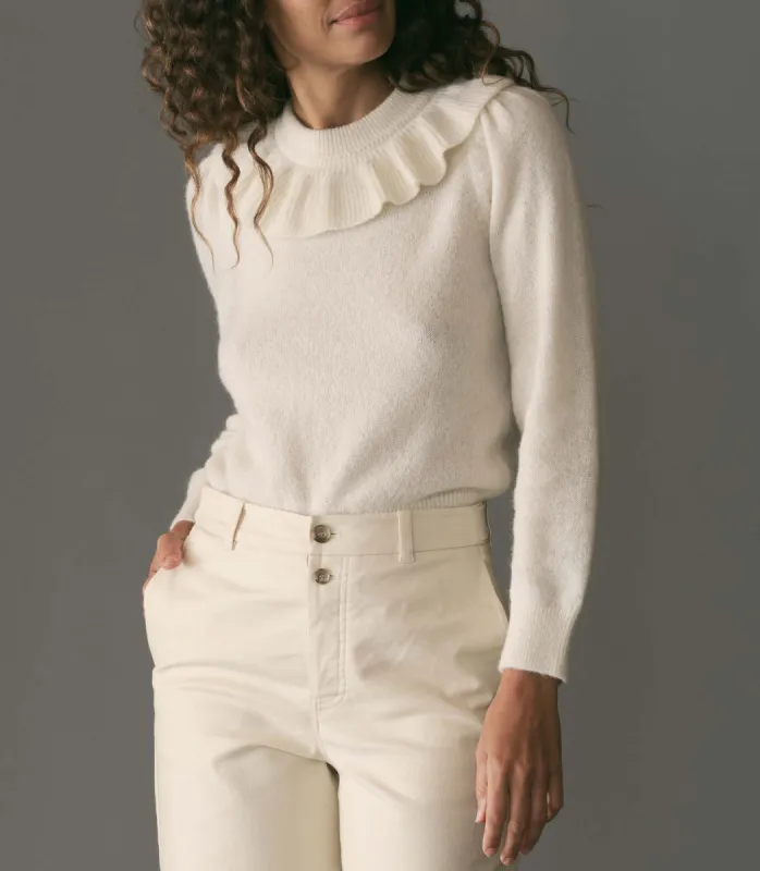 AZARIA SWEATER -- IVORY sold by Doen