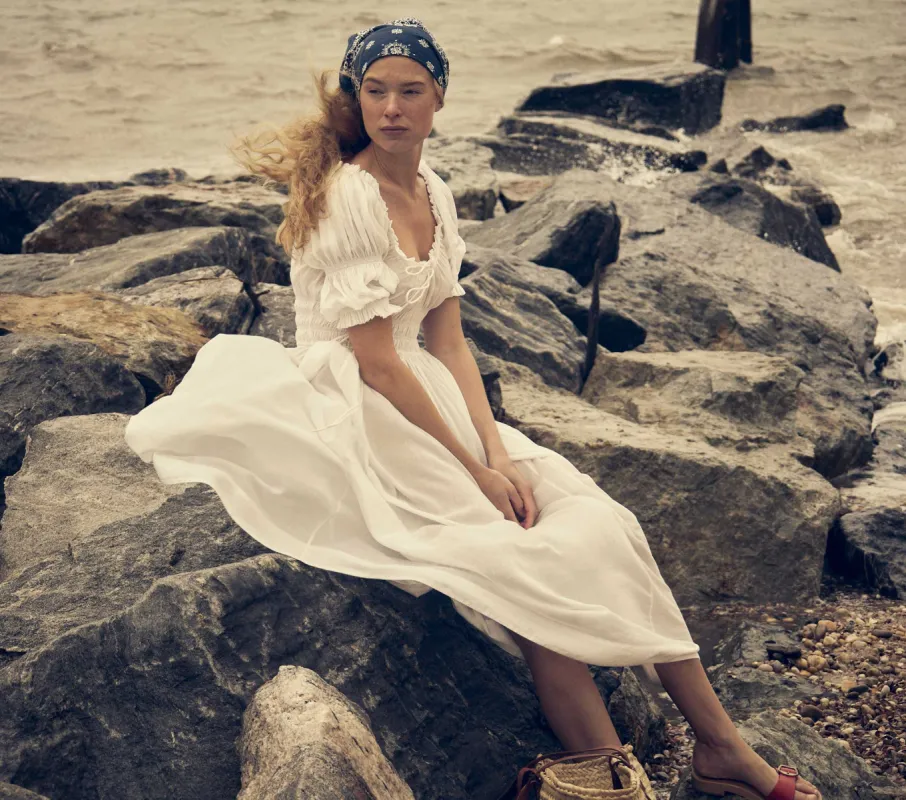 HMD -- ISCHIA DRESS -- SALT made by Doen