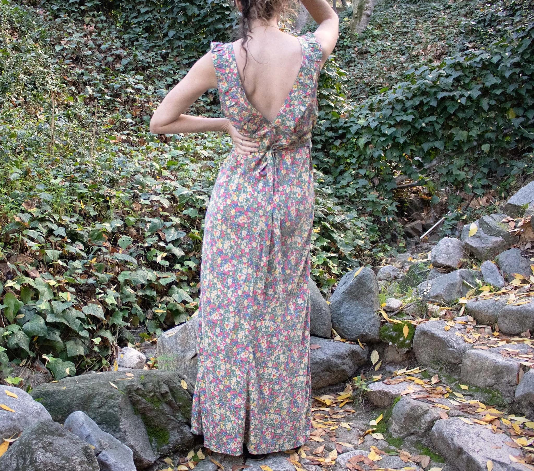 HMD -- CASCADE DRESS -- GREEN VALLEY FLORAL | Parallel