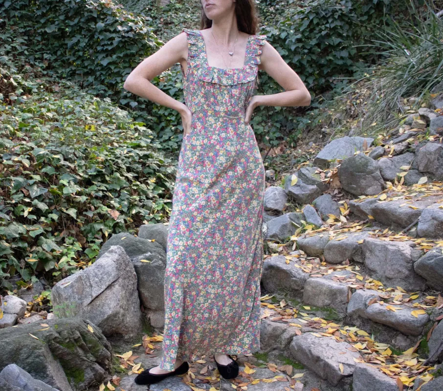 HMD -- CASCADE DRESS -- GREEN VALLEY FLORAL sold by Doen