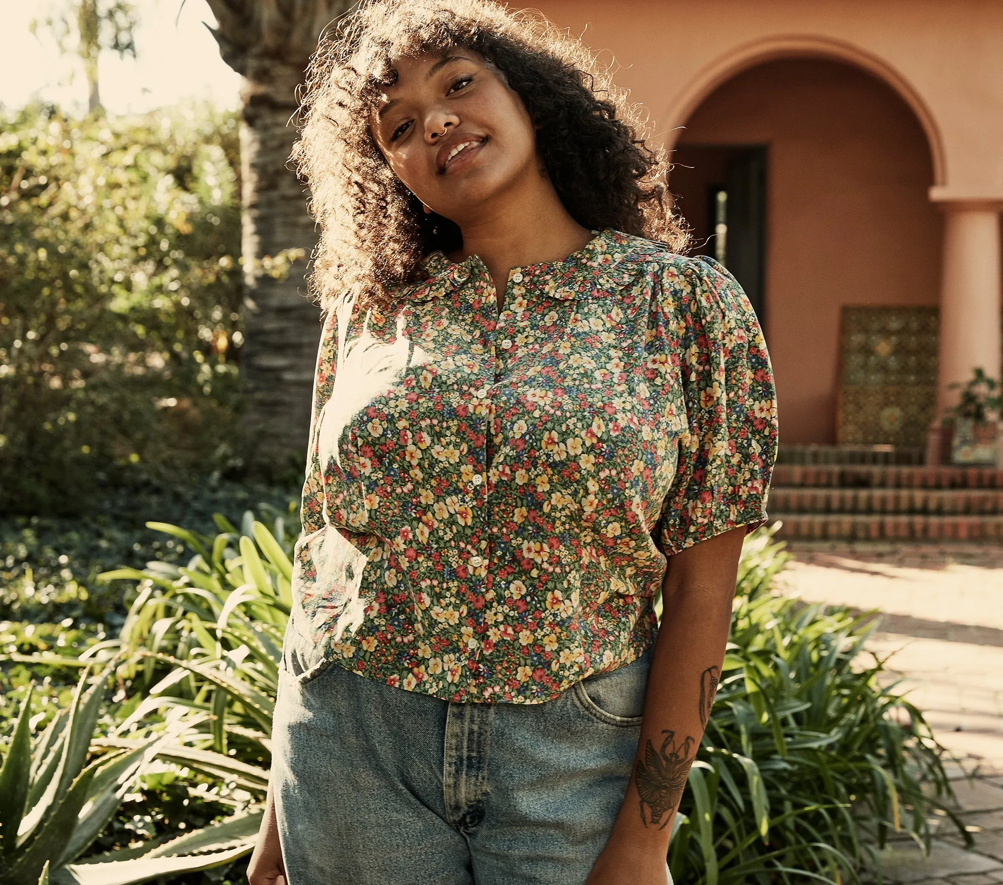 HMD -- BEL TOP -- GREEN VALLEY FLORAL sold by Doen product image thumbnail 4