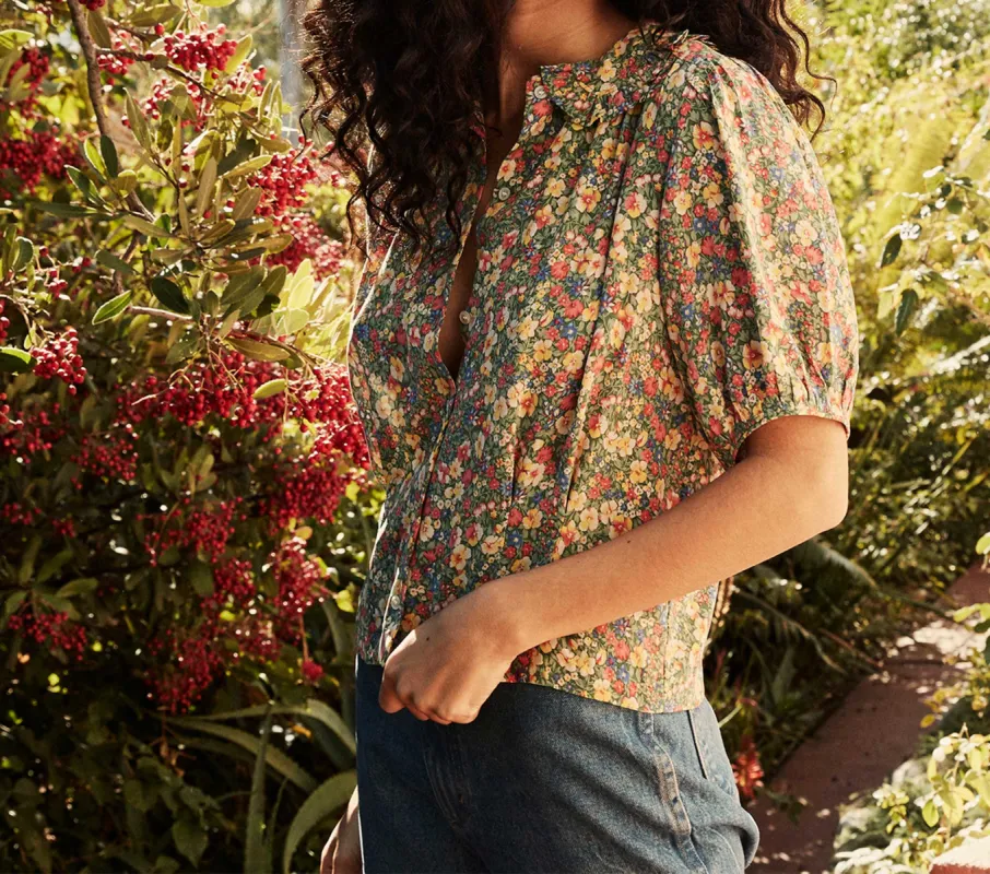 HMD -- BEL TOP -- GREEN VALLEY FLORAL sold by Doen