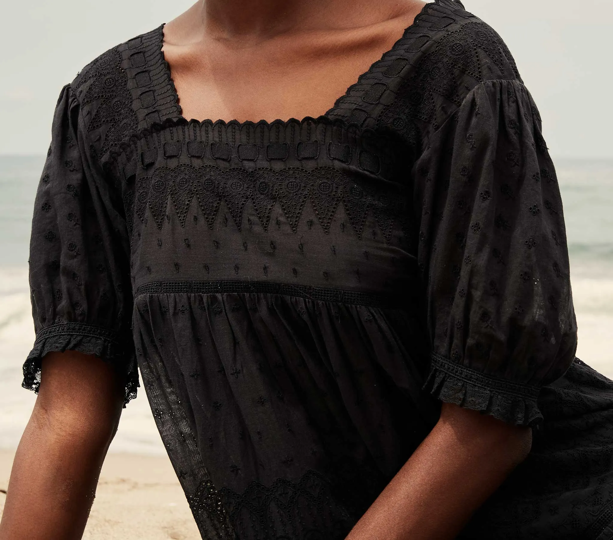 HMD -- COLLINE DRESS -- BLACK sold by Doen product image thumbnail 4