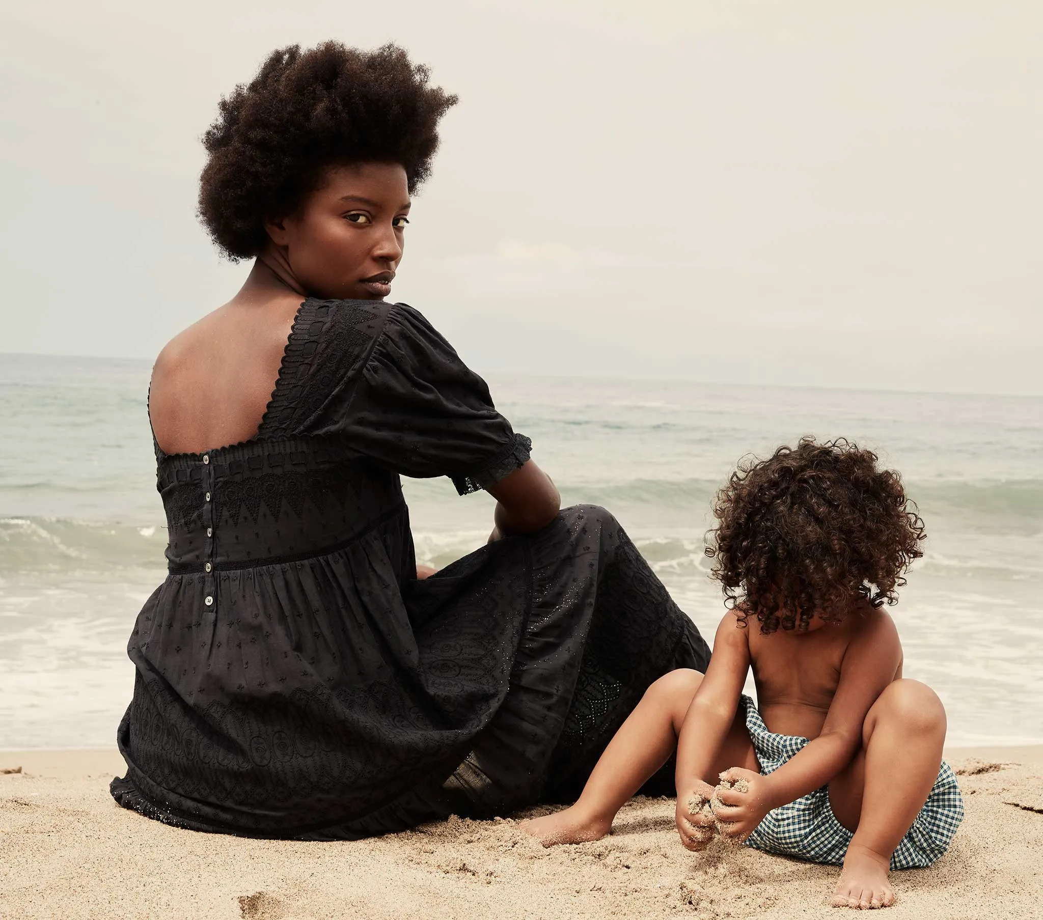 HMD -- COLLINE DRESS -- BLACK sold by Doen