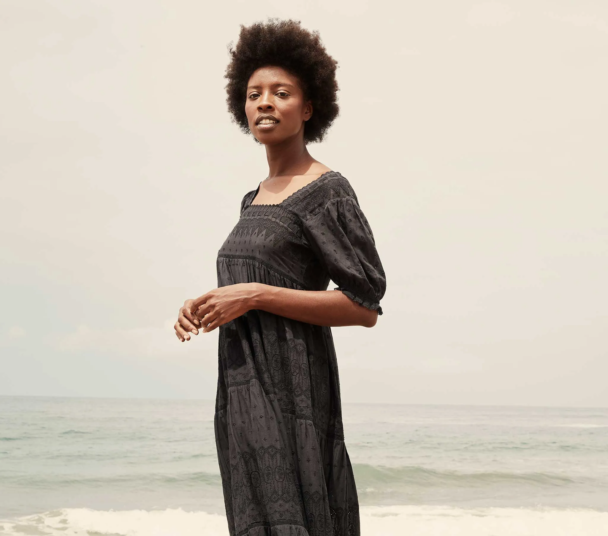 HMD -- COLLINE DRESS -- BLACK sold by Doen product image thumbnail 2