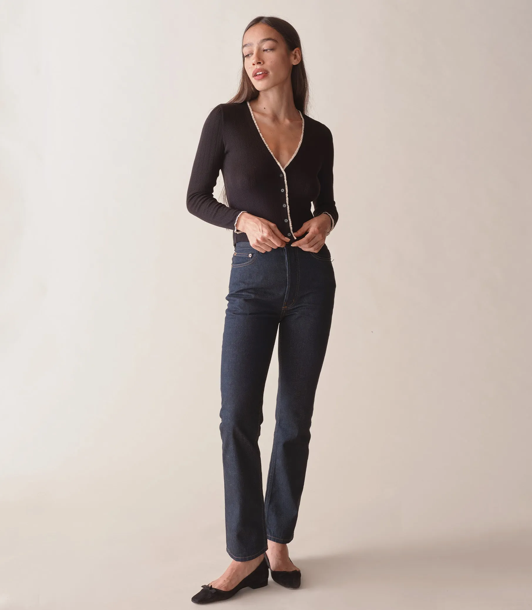 PRESLEY CARDIGAN -- BLACK sold by Doen product image thumbnail 3