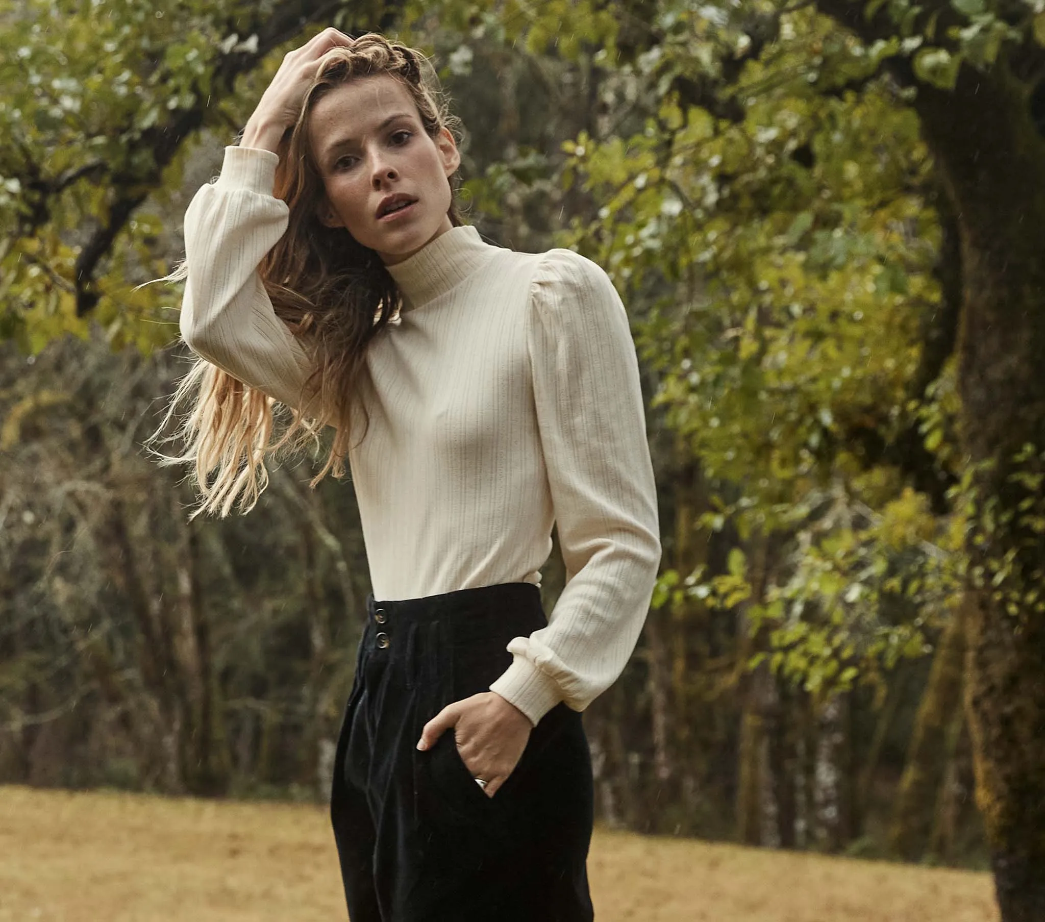 HMD -- ASHBY TURTLENECK -- IVORY sold by Doen product image thumbnail 3