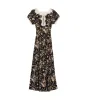 EMELINE DRESS -- NAVY OAK BLUFFS FLORAL sold by Doen