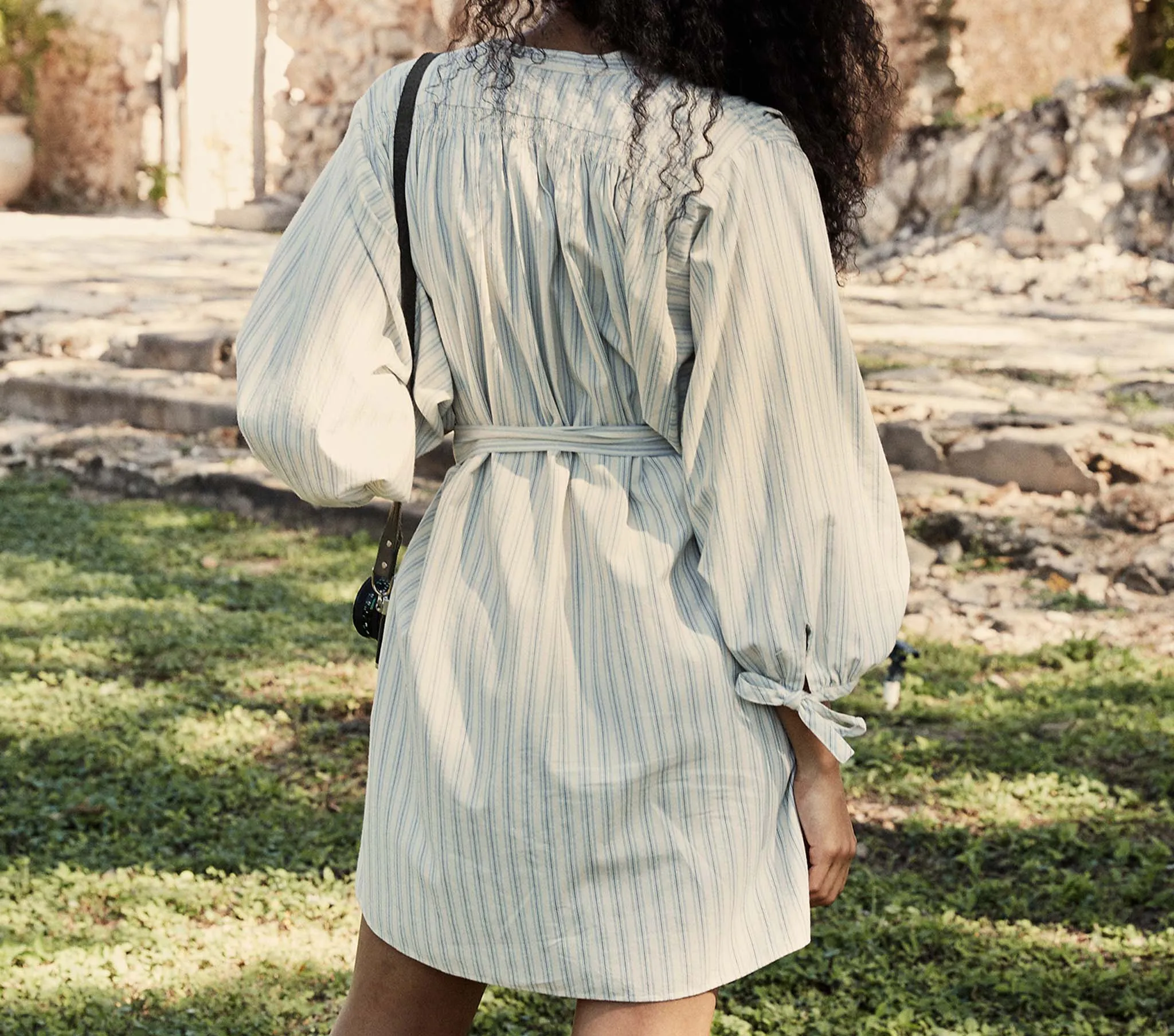 HMD -- ODE DRESS -- STRIPED CHAMBRAY sold by Doen product image thumbnail 2