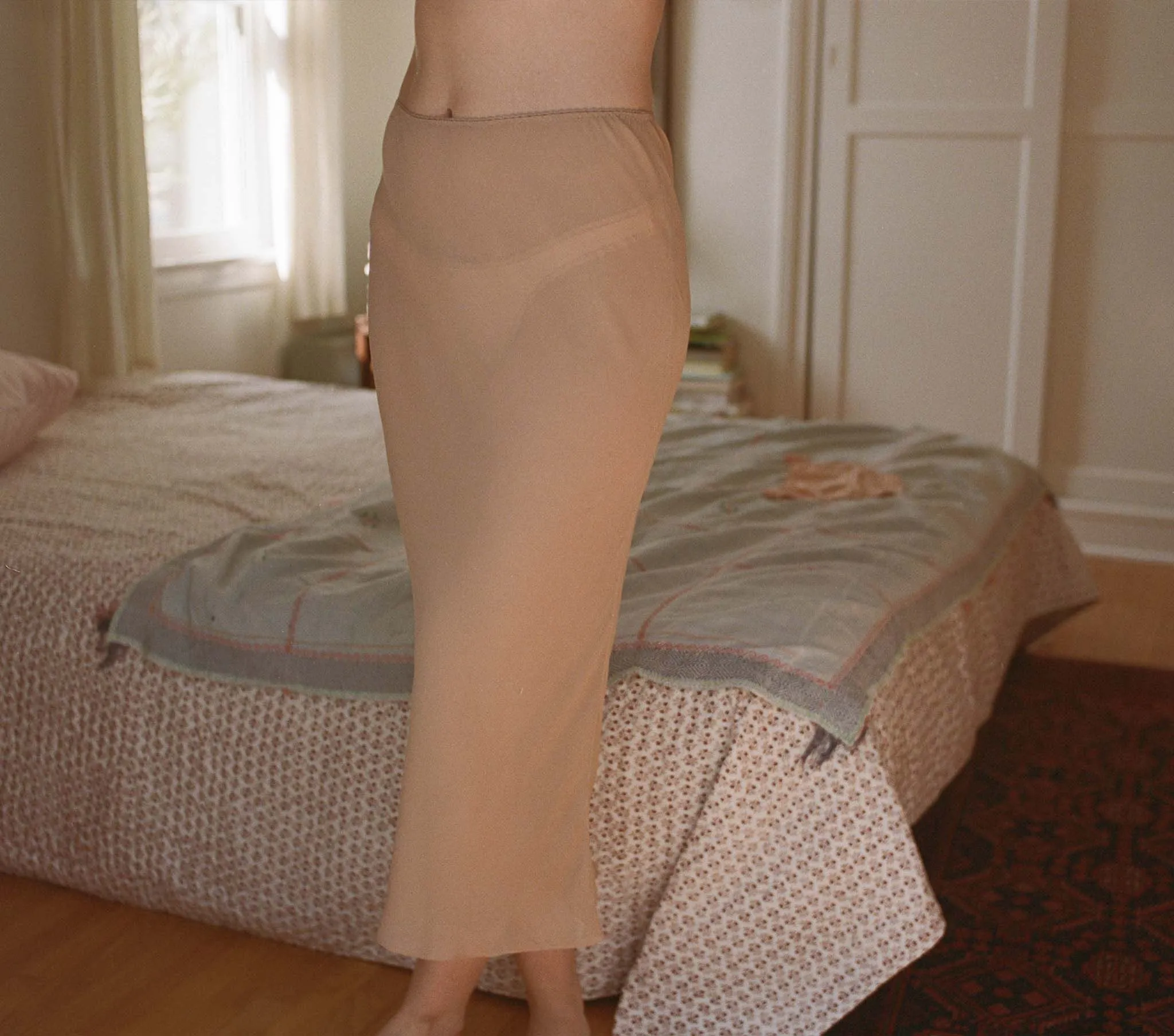 LONG SKIRT SLIP -- SAND DOLLAR sold by Doen