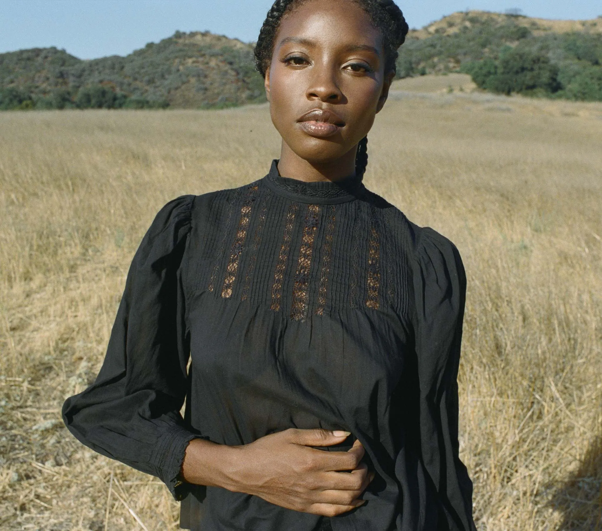 HMD -- ANTONIA TOP -- BLACK sold by Doen