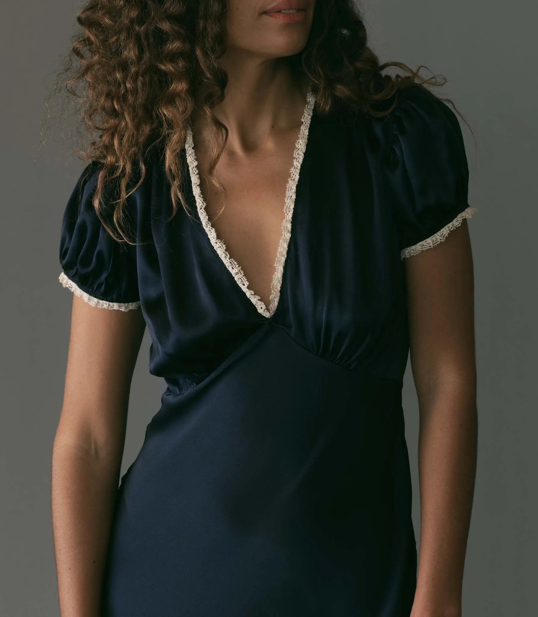 CERELIA DRESS -- DEEP NAVY sold by Doen product image thumbnail 3