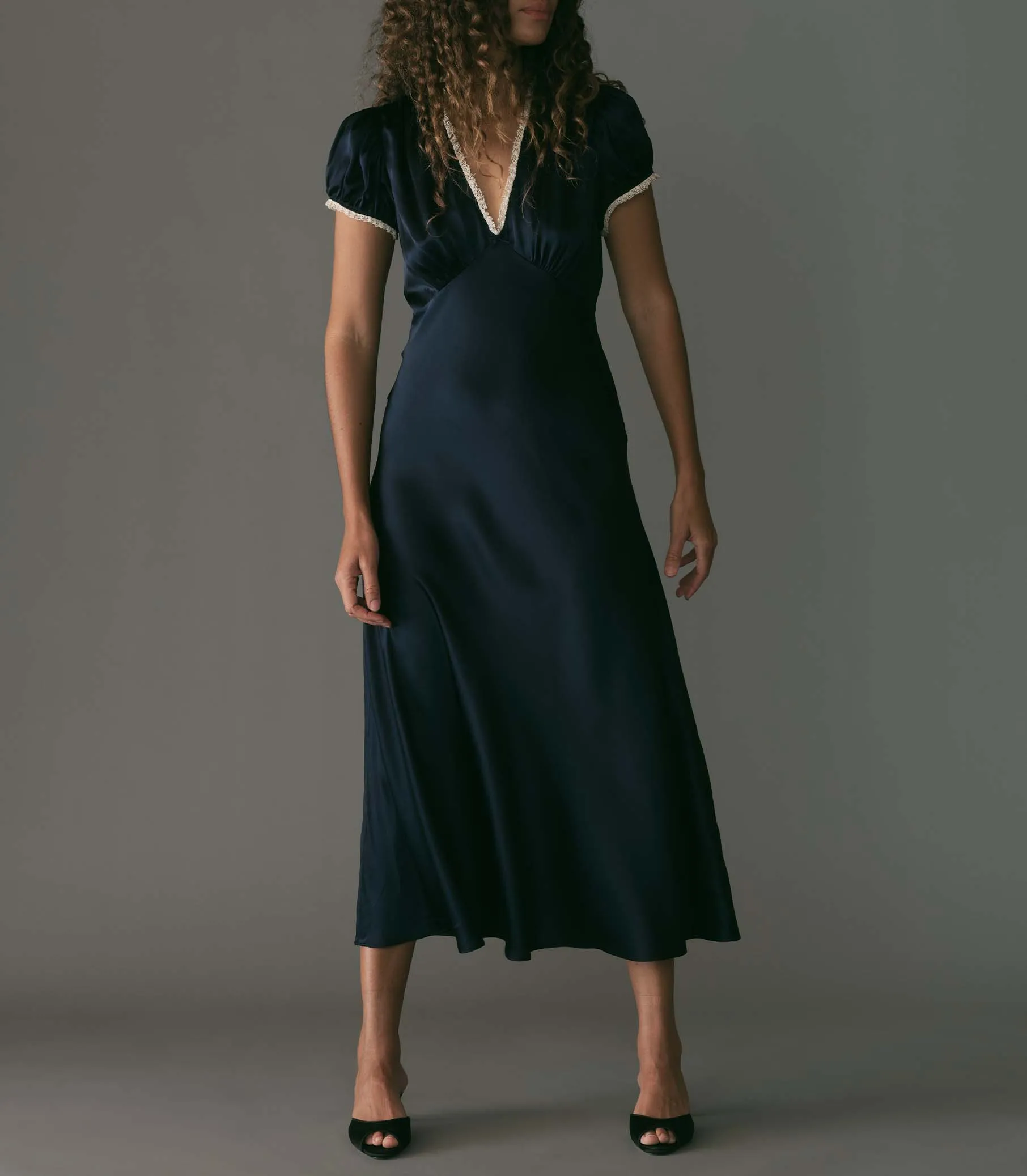 CERELIA DRESS -- DEEP NAVY sold by Doen product image thumbnail 2