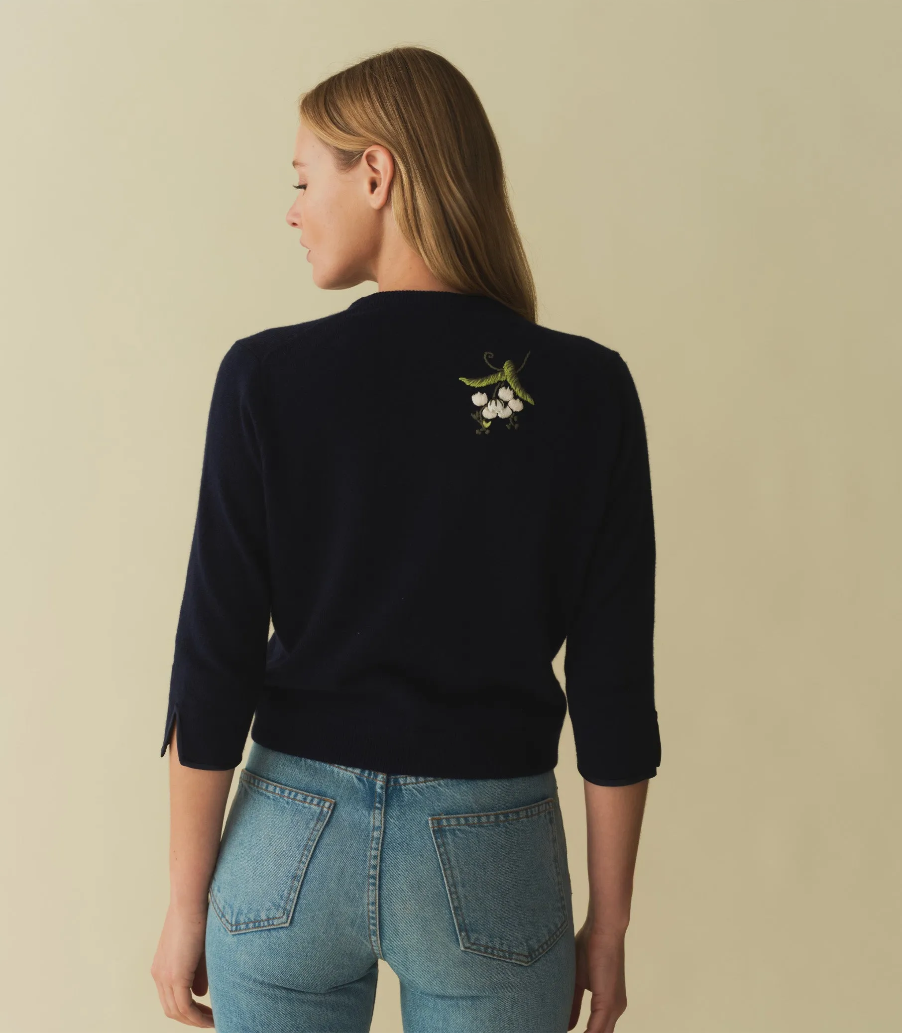 TERESA CARDIGAN -- NAVY sold by Doen product image thumbnail 4