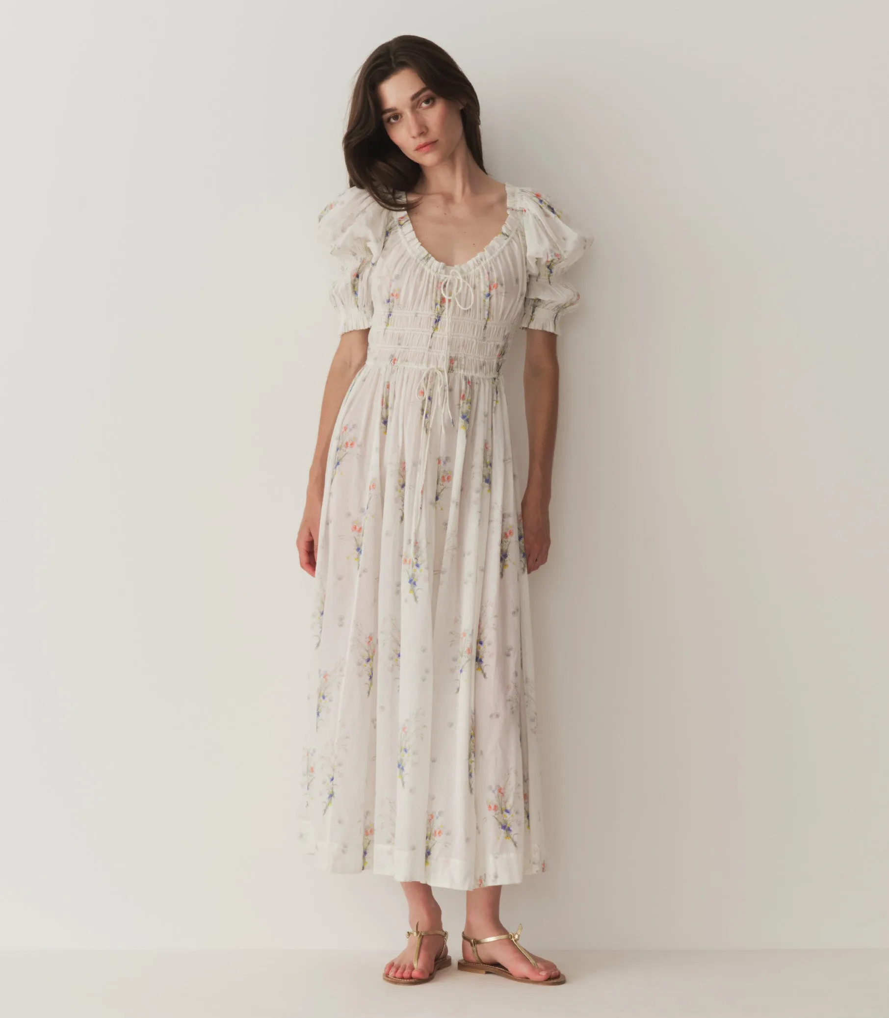 ISCHIA DRESS -- PAINTED BOUQUET sold by Doen product image thumbnail 3