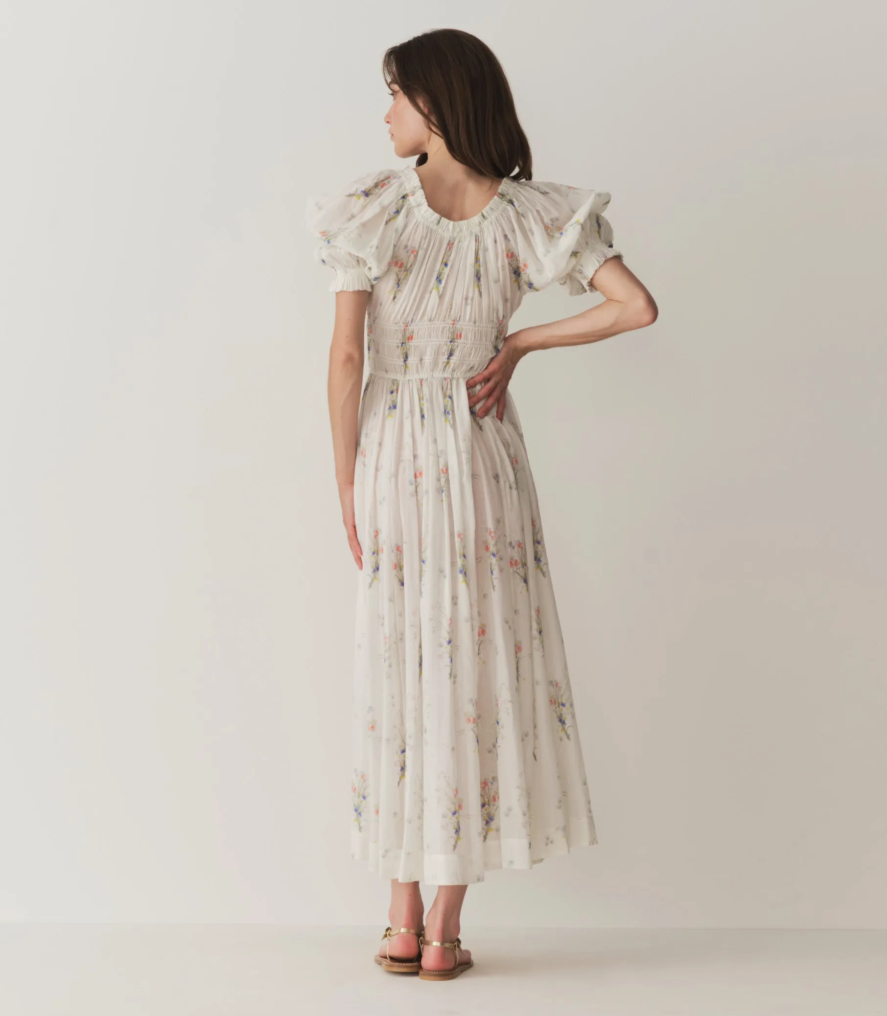 ISCHIA DRESS -- PAINTED BOUQUET sold by Doen product image thumbnail 4