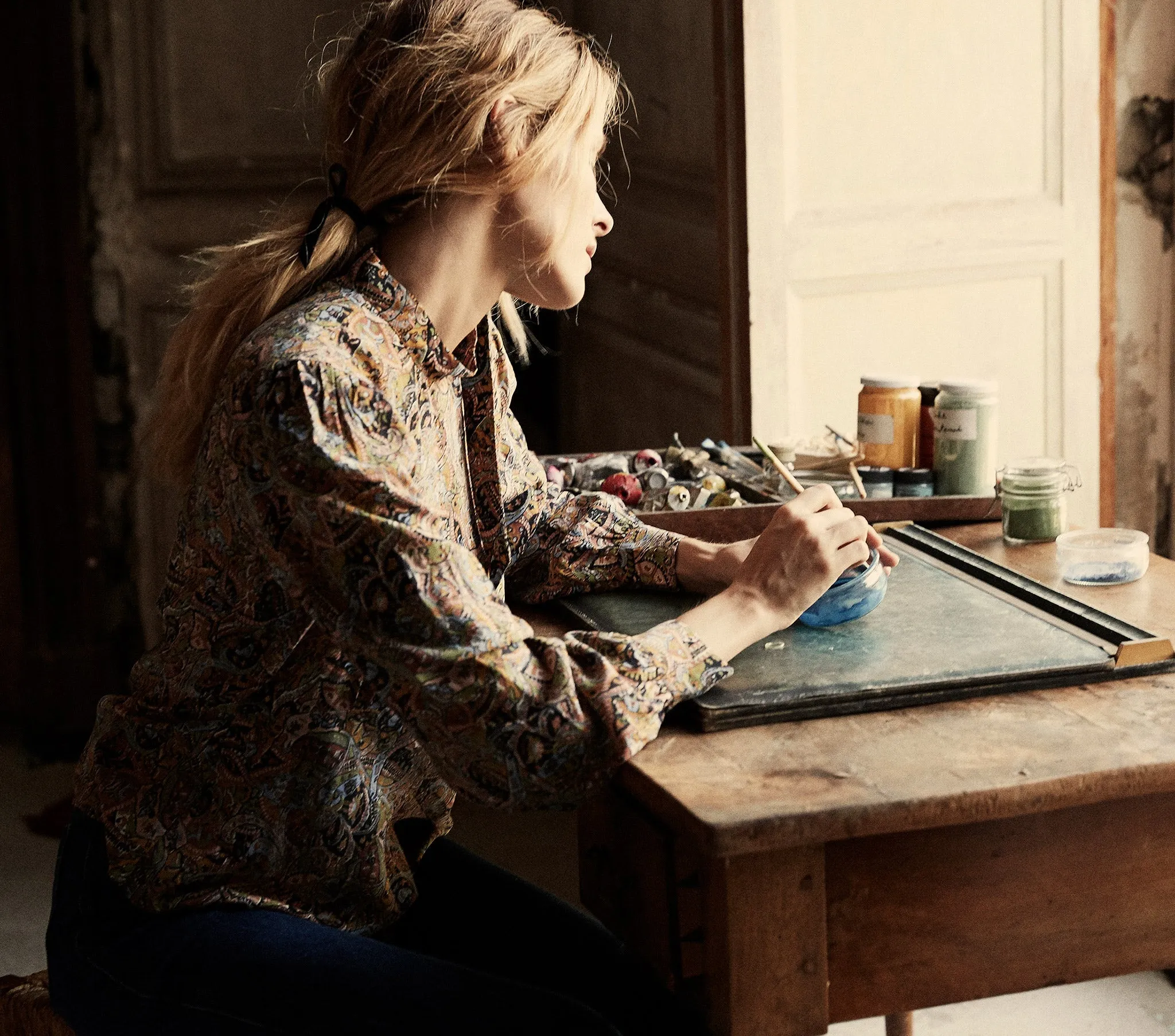 HMD -- ANNABELLA TOP -- MUSEO PAISLEY PRINT sold by Doen product image thumbnail 5