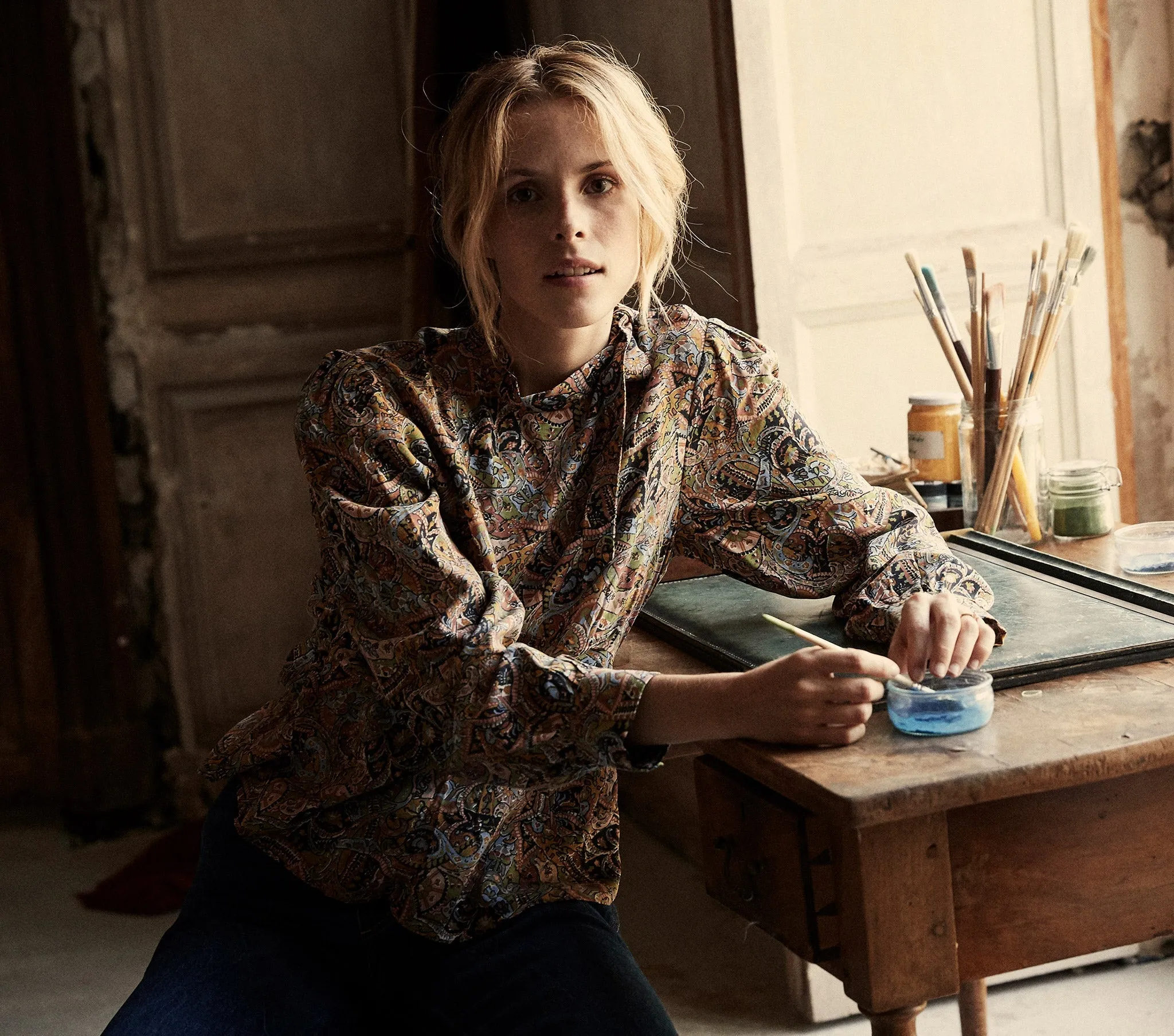 HMD -- ANNABELLA TOP -- MUSEO PAISLEY PRINT sold by Doen product image thumbnail 2