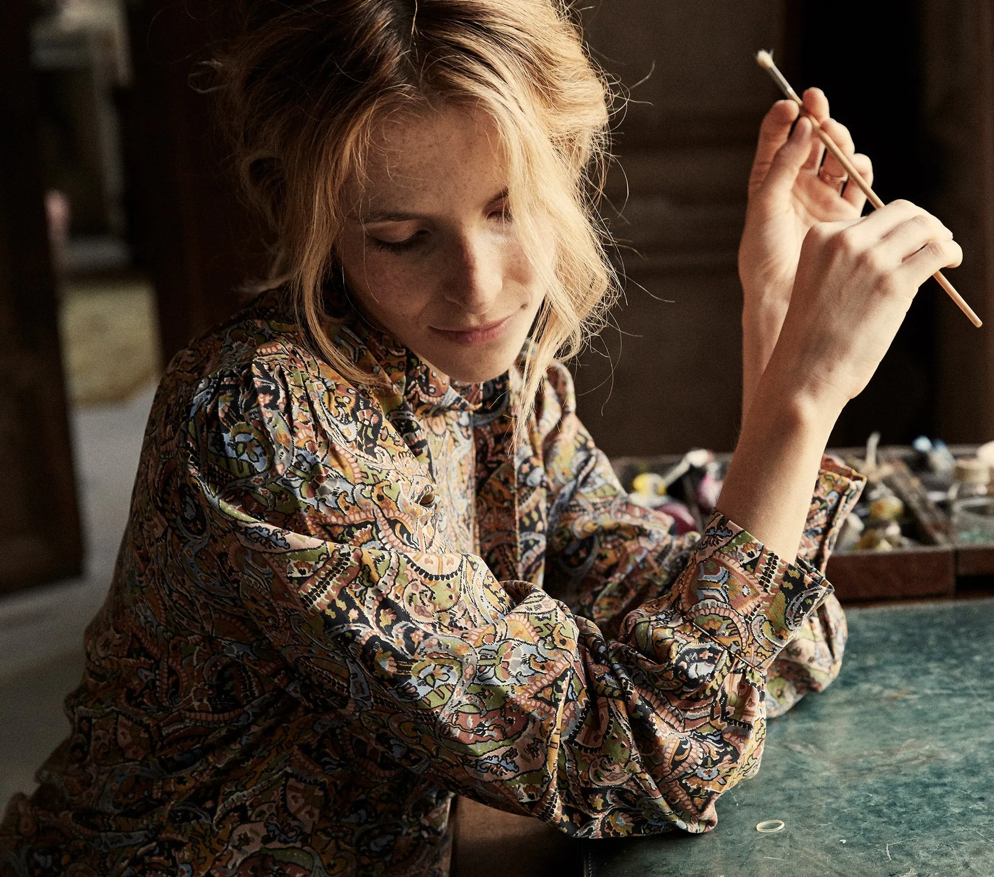 HMD -- ANNABELLA TOP -- MUSEO PAISLEY PRINT sold by Doen product image thumbnail 3
