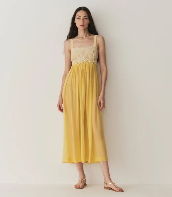 ANALIA DRESS -- DANDELION YELLOW sold by Doen