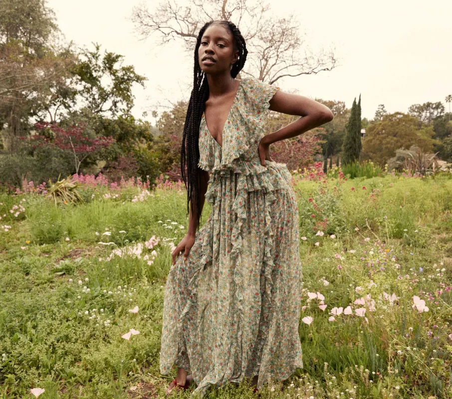 HMD -- AMBERSINE DRESS -- SARCELLE TASHA GARDEN sold by Doen