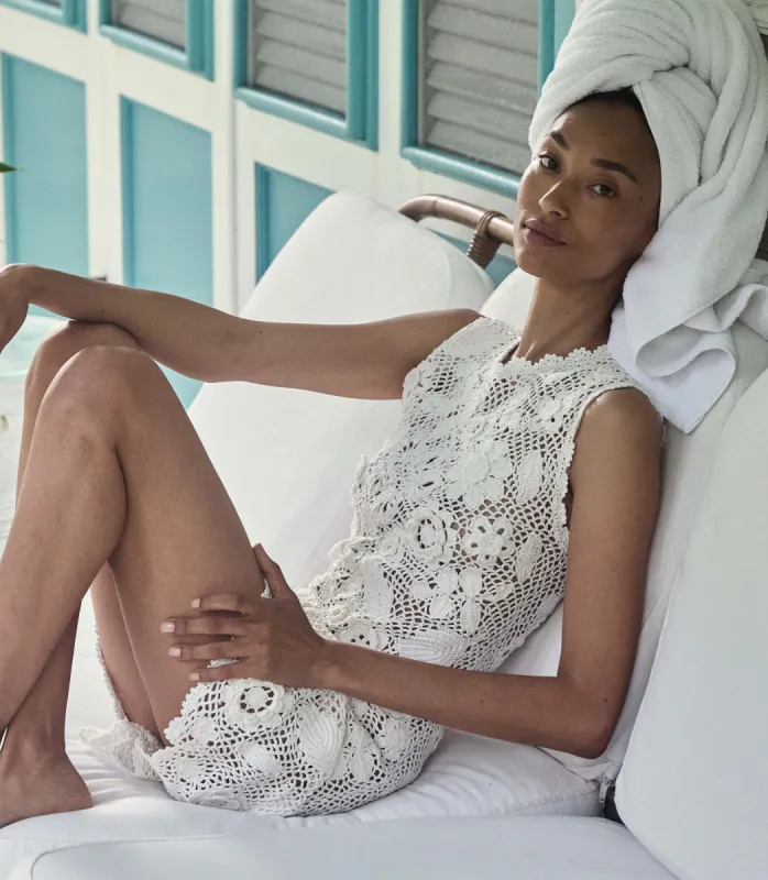 ANNALISA DRESS -- PEARL sold by Doen