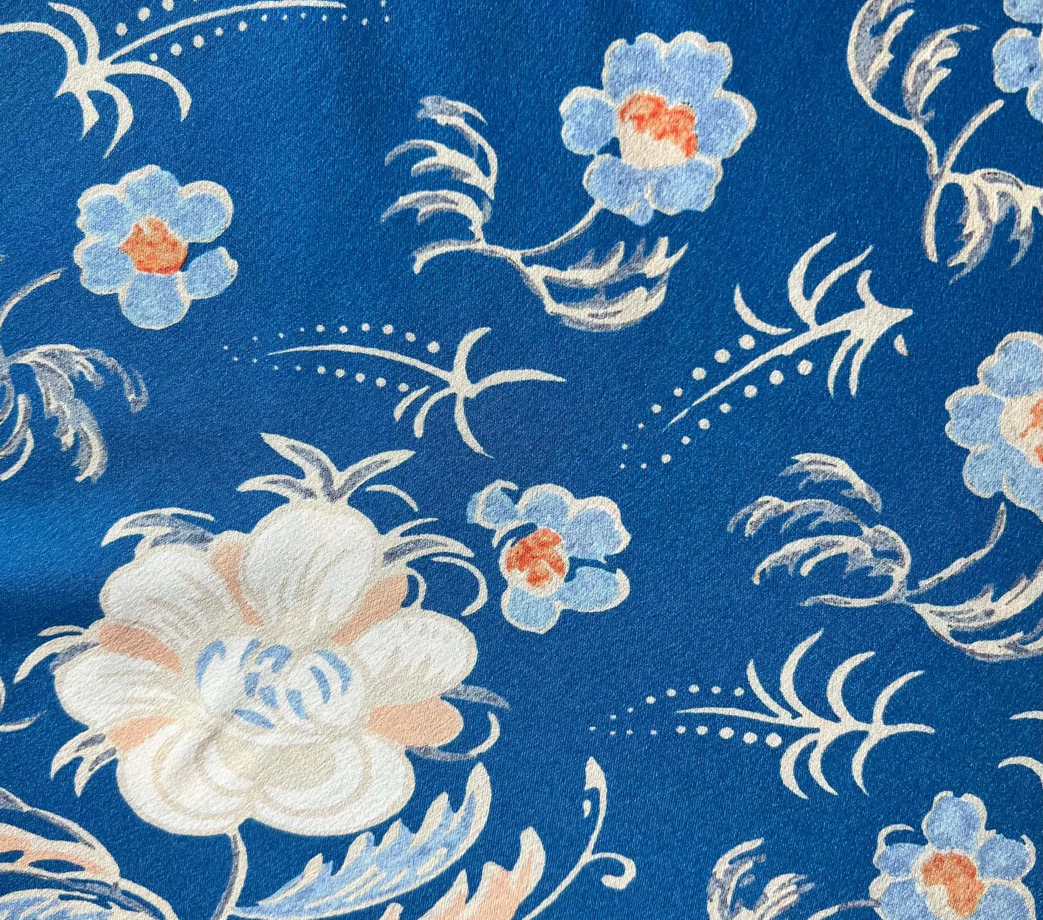 HMD -- AMORETTA DRESS -- AZURE HOLLYHOCK HILLS sold by Doen product image thumbnail 2