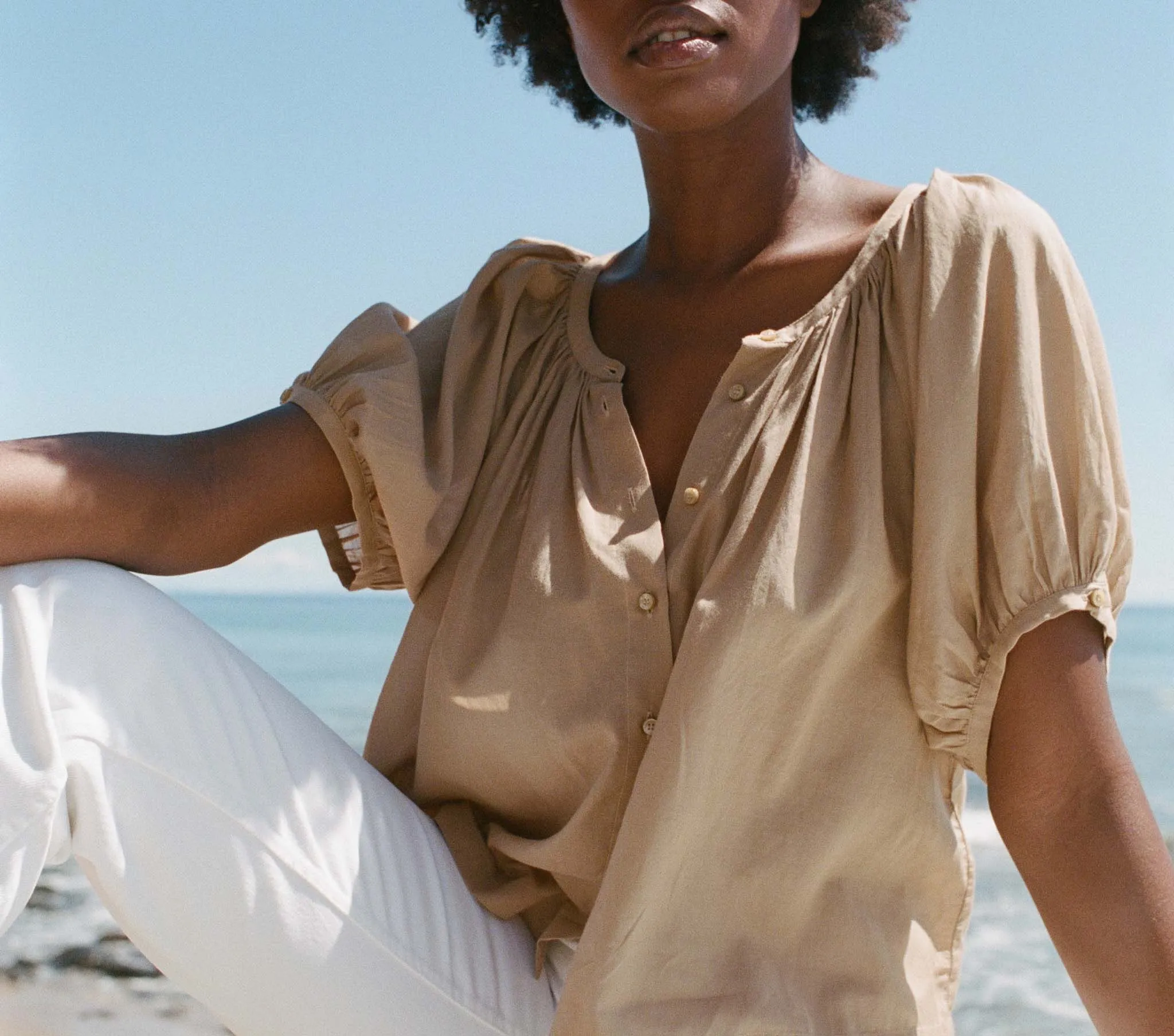 JUNE TOP -- DRIFTWOOD sold by Doen product image thumbnail 2