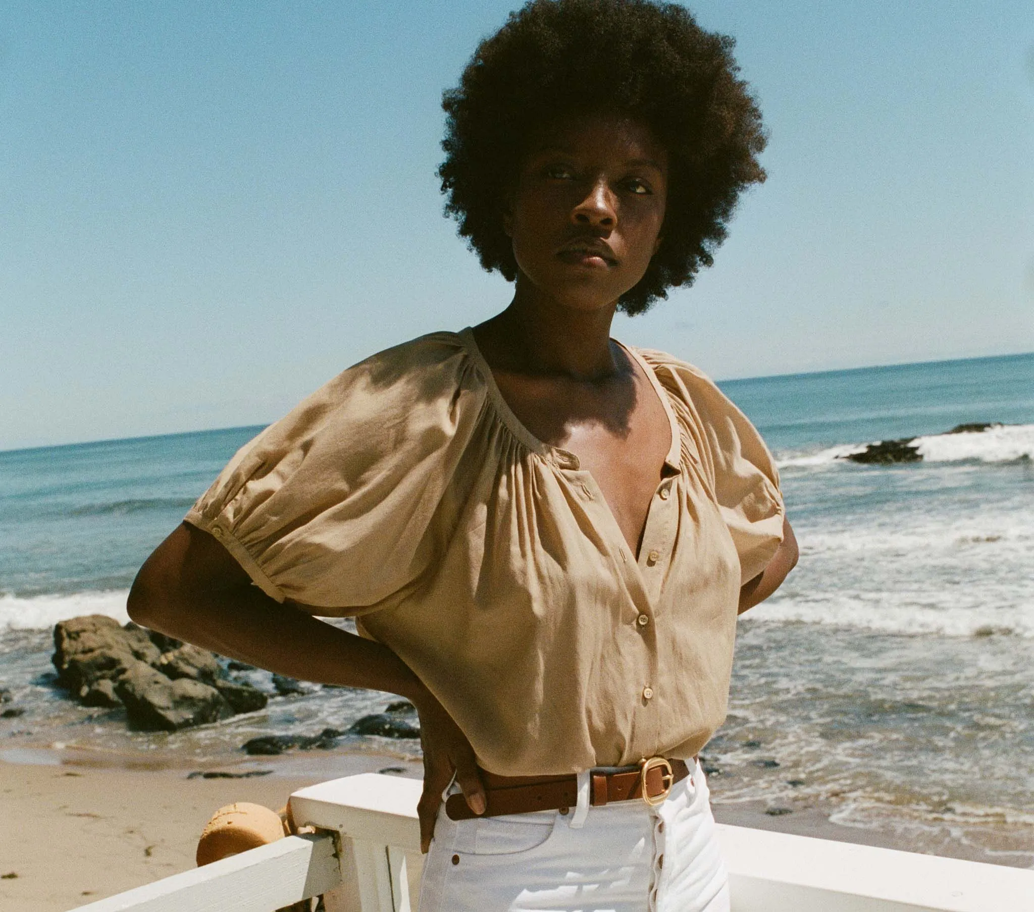 JUNE TOP -- DRIFTWOOD sold by Doen product image thumbnail 4