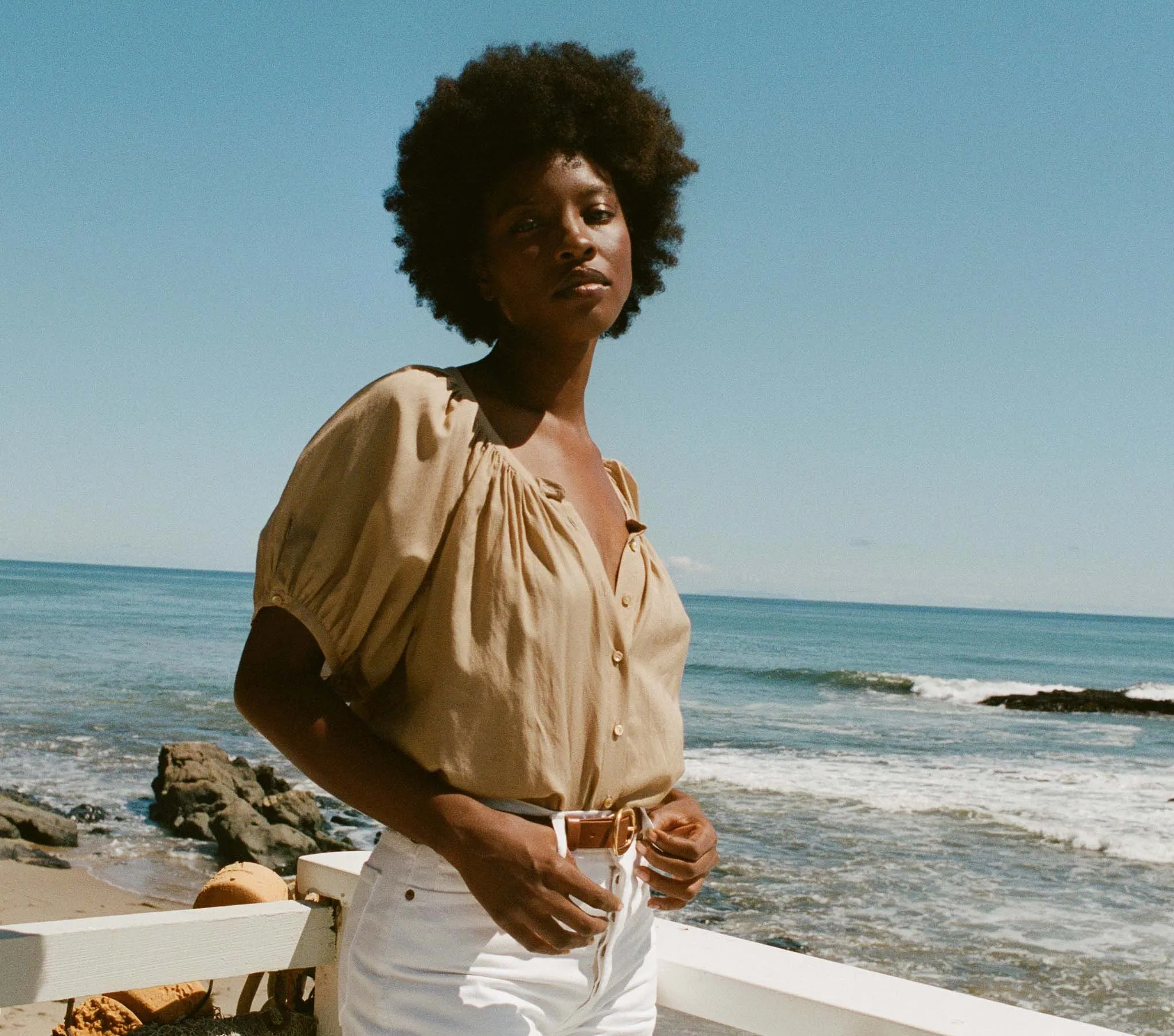 JUNE TOP -- DRIFTWOOD sold by Doen product image thumbnail 3