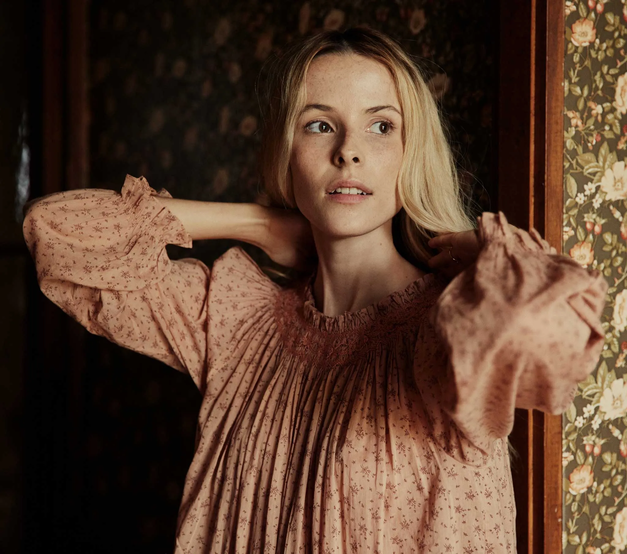 HMD -- ORCHID NIGHTGOWN -- ROSE WINDSWEPT FLORAL sold by Doen product image thumbnail 5