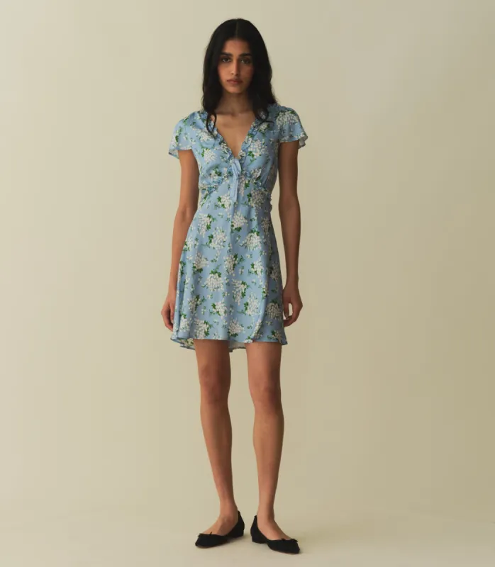 TAYLA DRESS -- SKY MAY BELL FLORAL sold by Doen